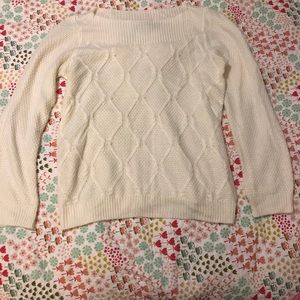 89TH & Madison Women’s Acrylic M Cream Classic Knit Sweater